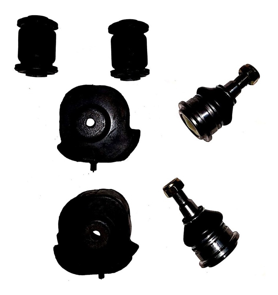Kit 2 Rotulas + 4 Bujes Parrilla Lancer Colt 93-00