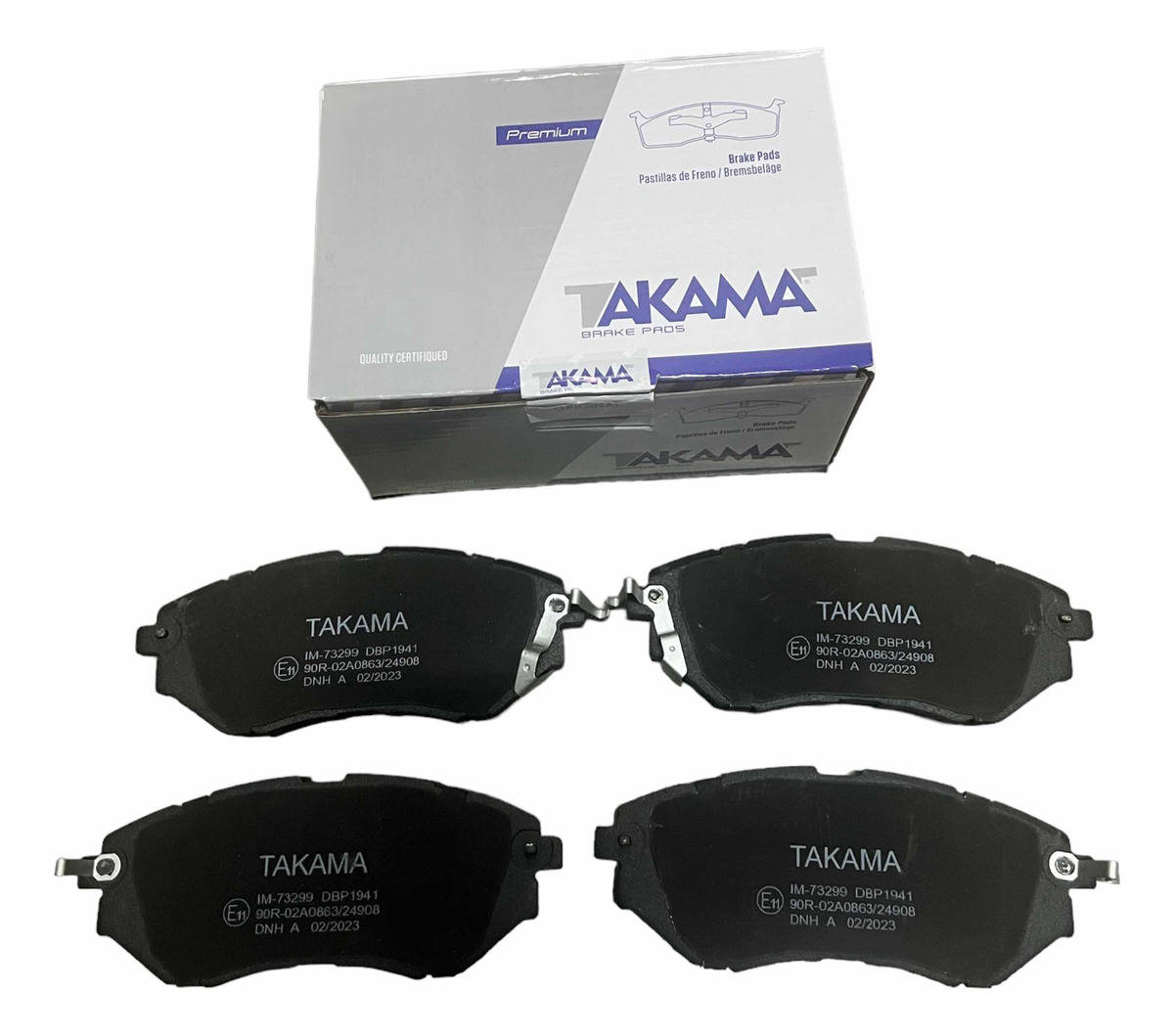 Kit Pastilla Freno Delanteras Para Subaru Tribeca 2008-2013