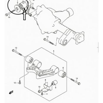 Buje Soporte Dif Delan Para G.vitara 98 08 Sidekick 96 98